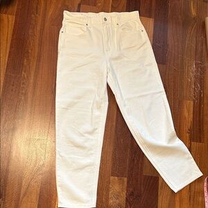 GAP Women's Relaxed Fit White Jeans